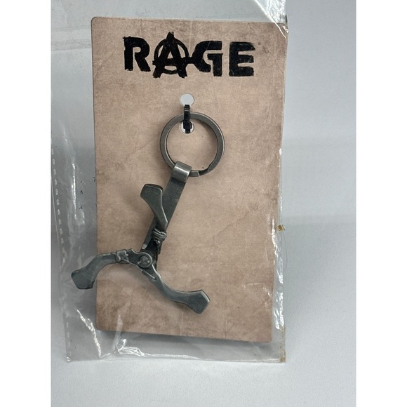 Rage Bethesda Video Game Keychain Metal Batarang Keychain NEW Sealed - Picture 1 of 4
